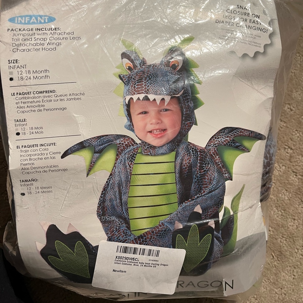Toddler Dragon Costume